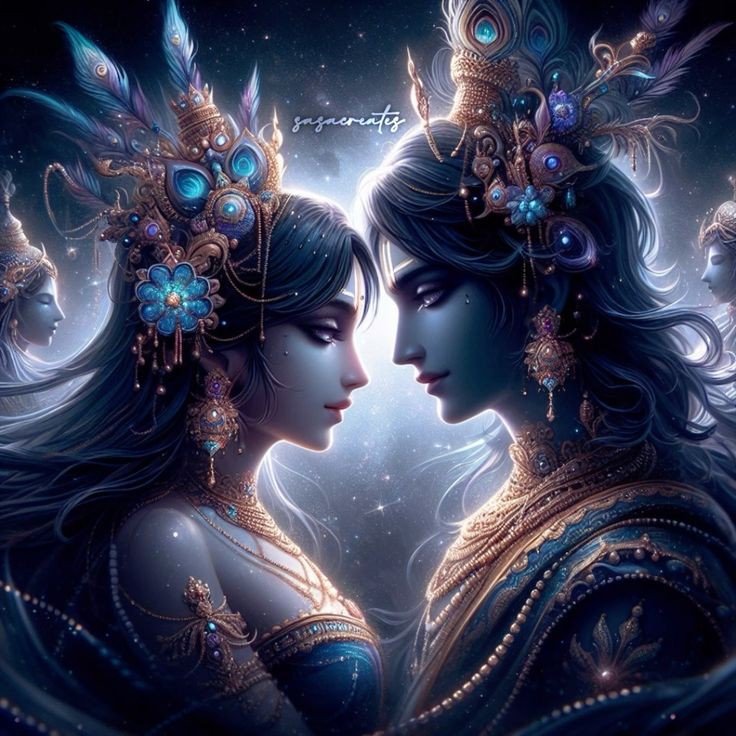 cute radha krishna dp for whatsapp