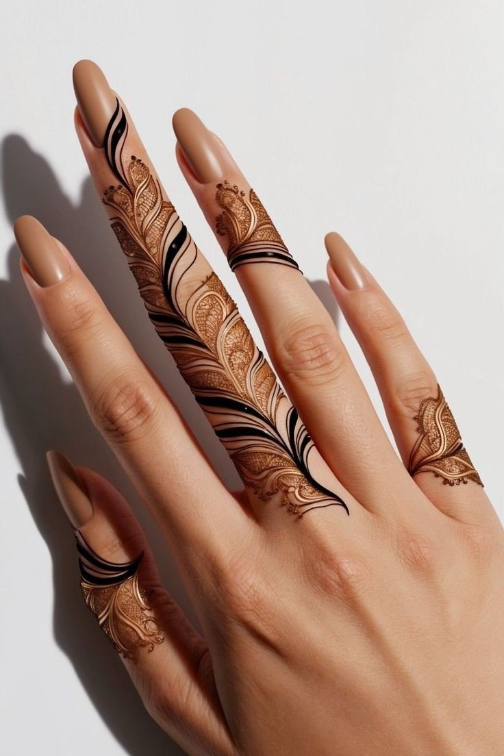 elegant stylish back hand mehndi design elegant stylish back hand mehndi design