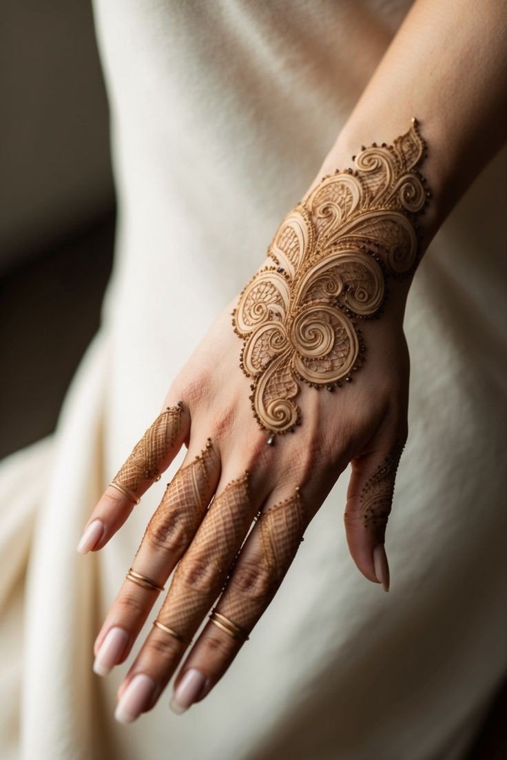 modern back hand mehndi design circle modern back hand mehndi design circle
