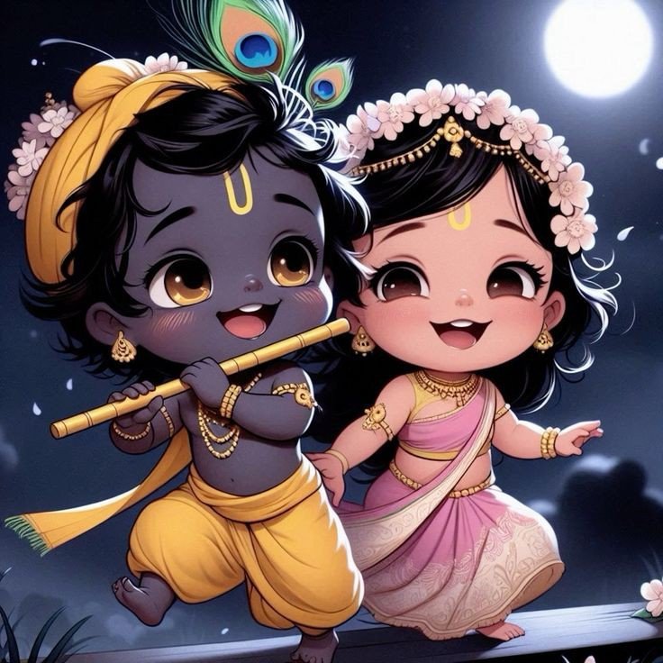 radha krishna images animated