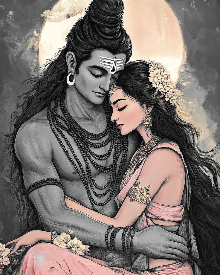 shiv parvati traditional wallpaper shiv parvati traditional wallpaper