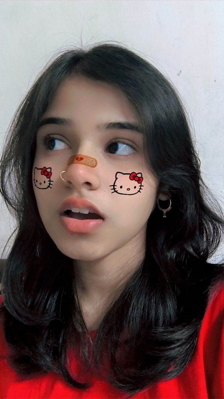 simple hide face girl pic